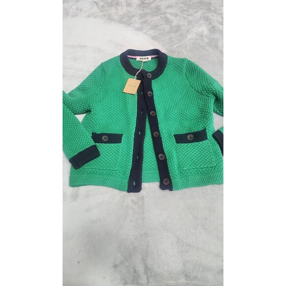 Boden Women's Size 2 Green Libby Knitted Jacket NWT - Picture 1 of 8